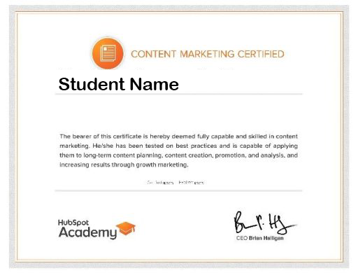 Hubspot Certification