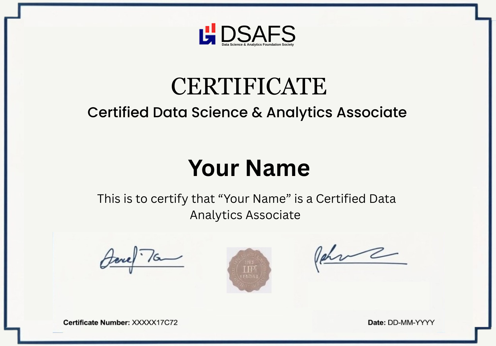 DSAFS® Certification