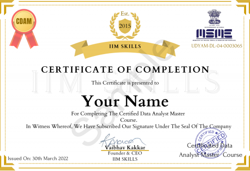 IIM SKILLS Certificate