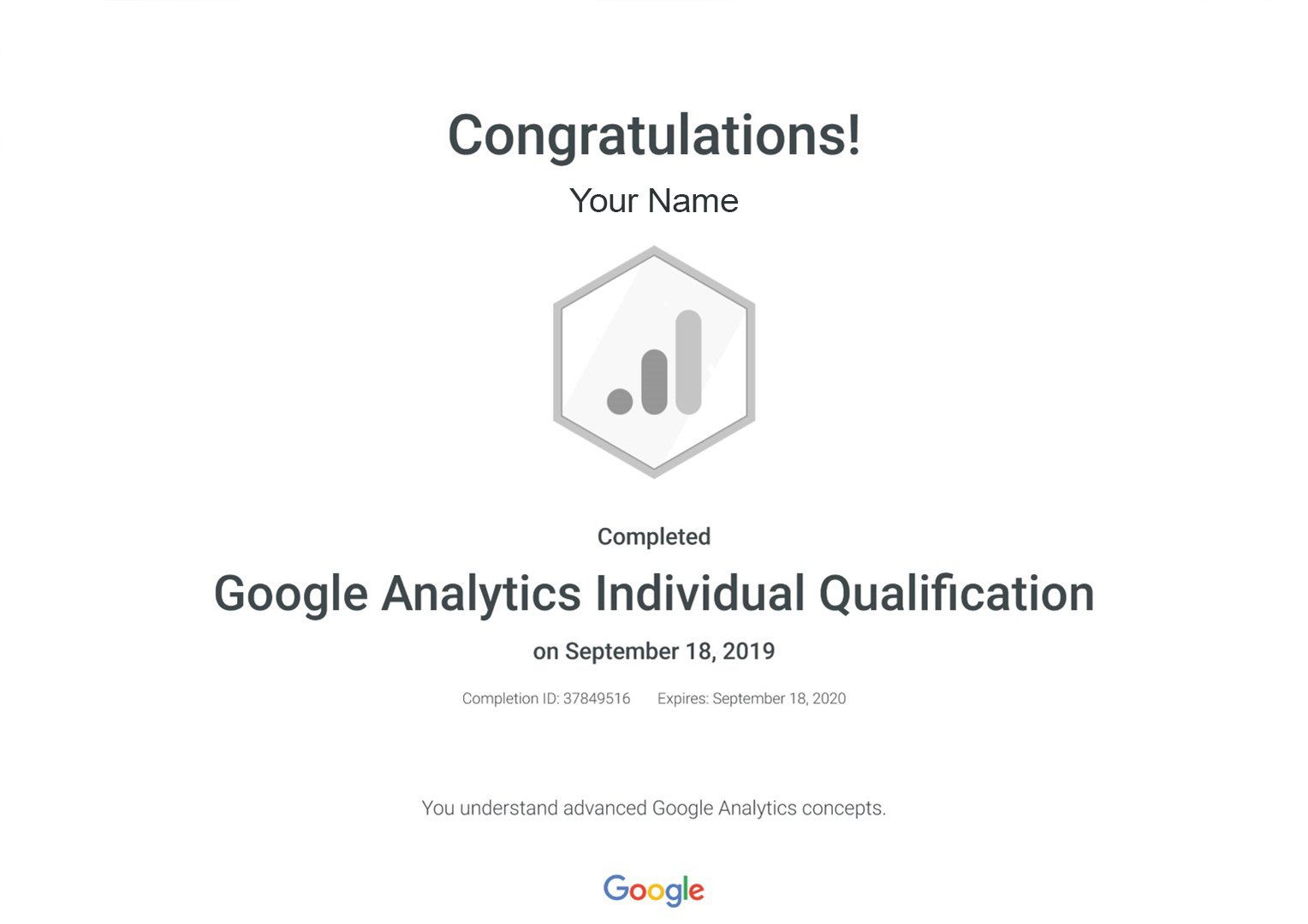 Individual Qualification