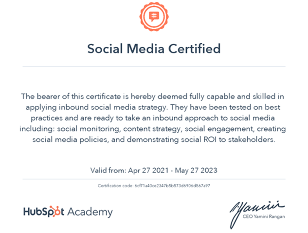 Social Media Certified