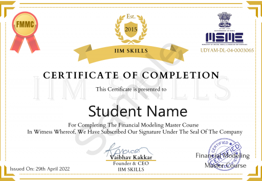 IIM SKILLS Certificate