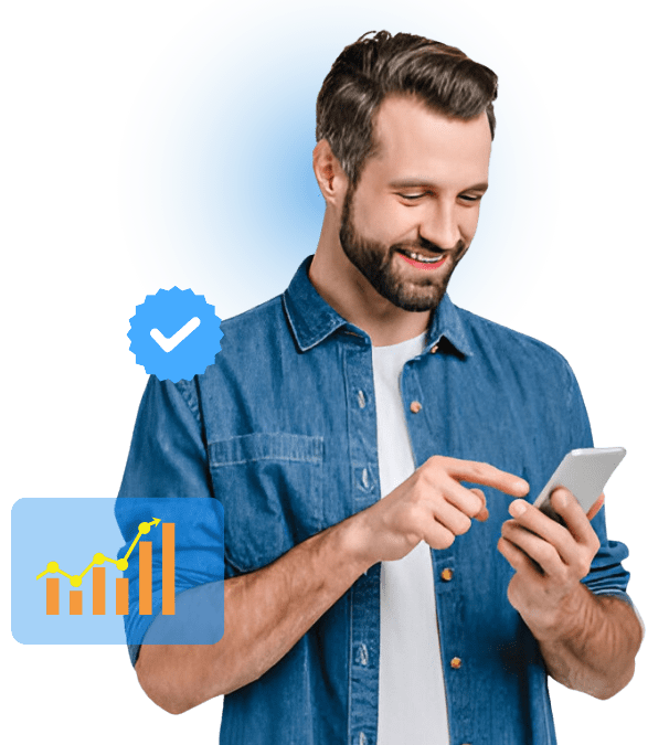 Man using phone