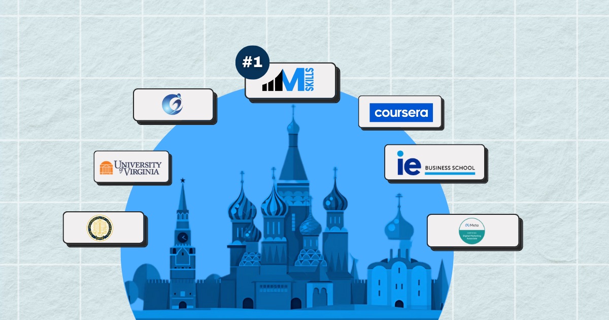 IIM SKILLS, Coursera, University of Virginia, ie Business School, Digital Marketing Institute- Digital marketing courses in Russia