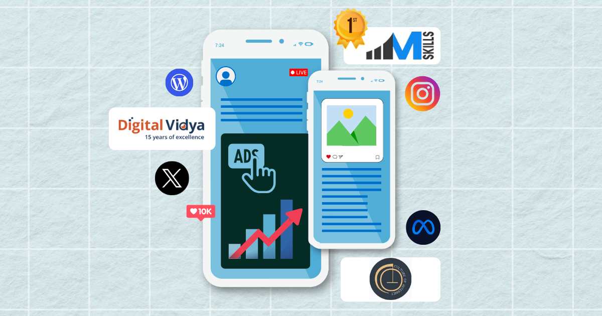 IIM SKILLS, Digital Vidya, Culture of Internet, Techstack Academy, DM Lessons, Hubwelt - best digital marketing courses in Jhilmil Colony