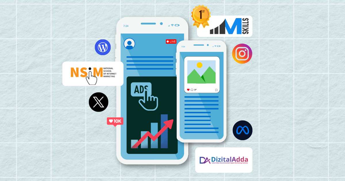 IIM SKILLS, NSIM, Dizital Adda, SitHub, DG Royals - best digital marketing courses in Najafgarh
