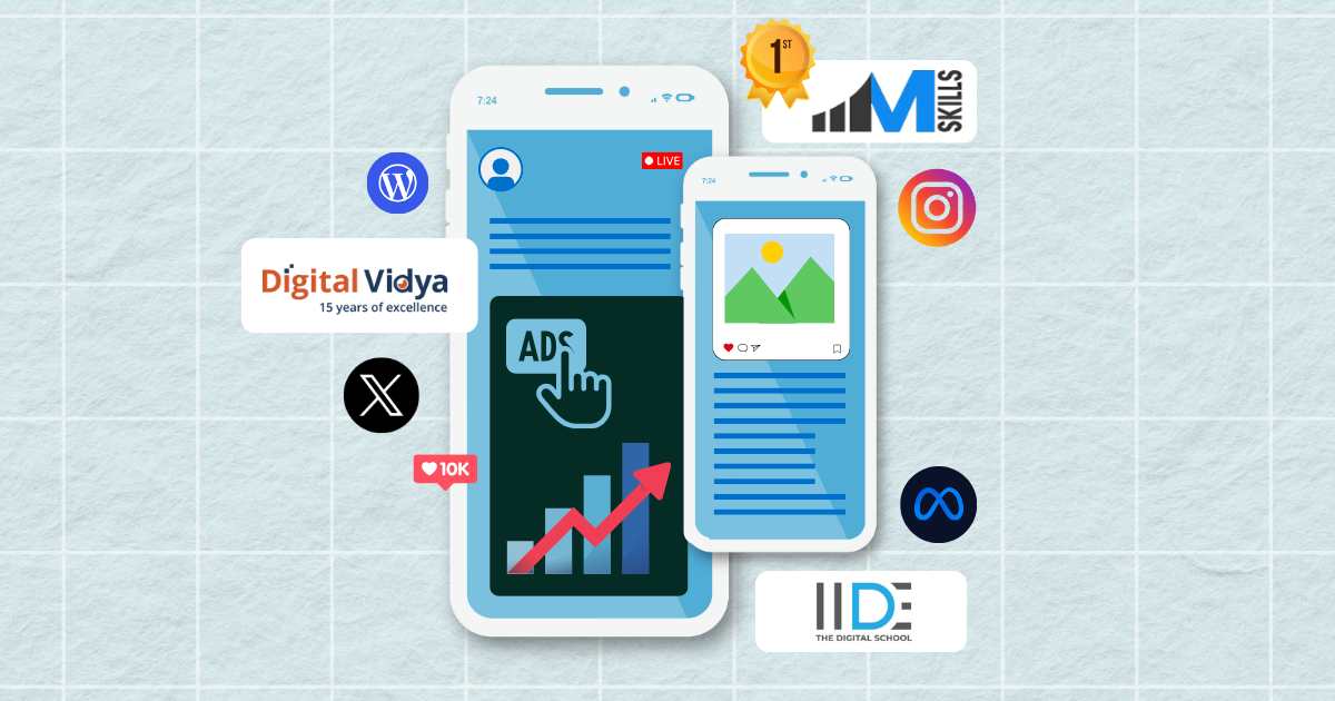 IIM SKILLS, Digital Vidya, IIDE, Kraftshala, CIIM, Digital Scholar - best digital marketing courses in Vishnu Garden